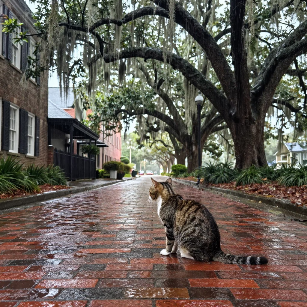 Observing Rainwater in Charleston in in Charleston, South Carolina, United States