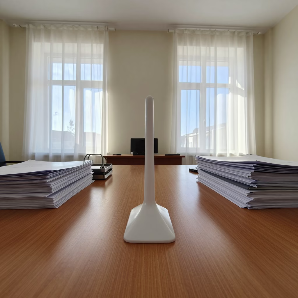 Occupancy Paddle in Tashkent Winter Office in inside a quiet office training suite in Tashkent