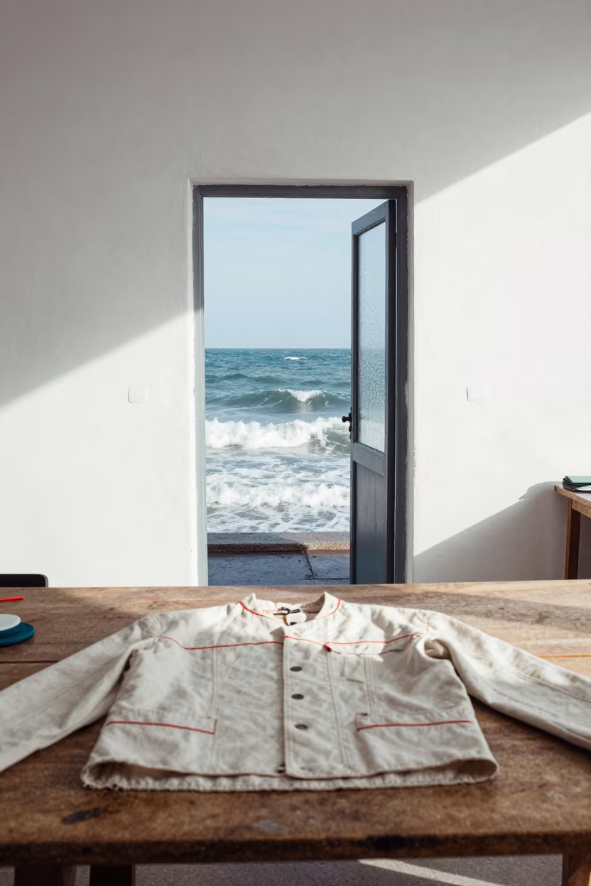 Ocean Doorway Coutelier Khemisset Winter Day in inside a couture atelier in Khemisset
