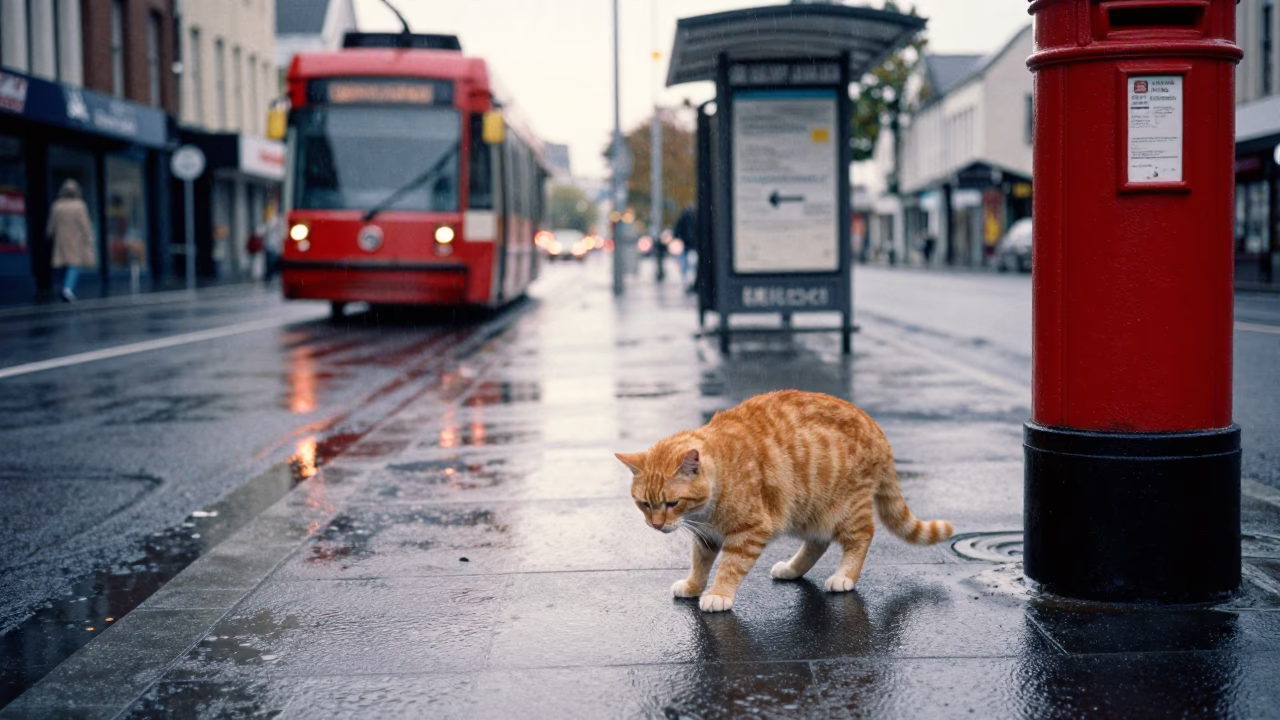 Off Rain in Christchurch in in Christchurch, New Zealand