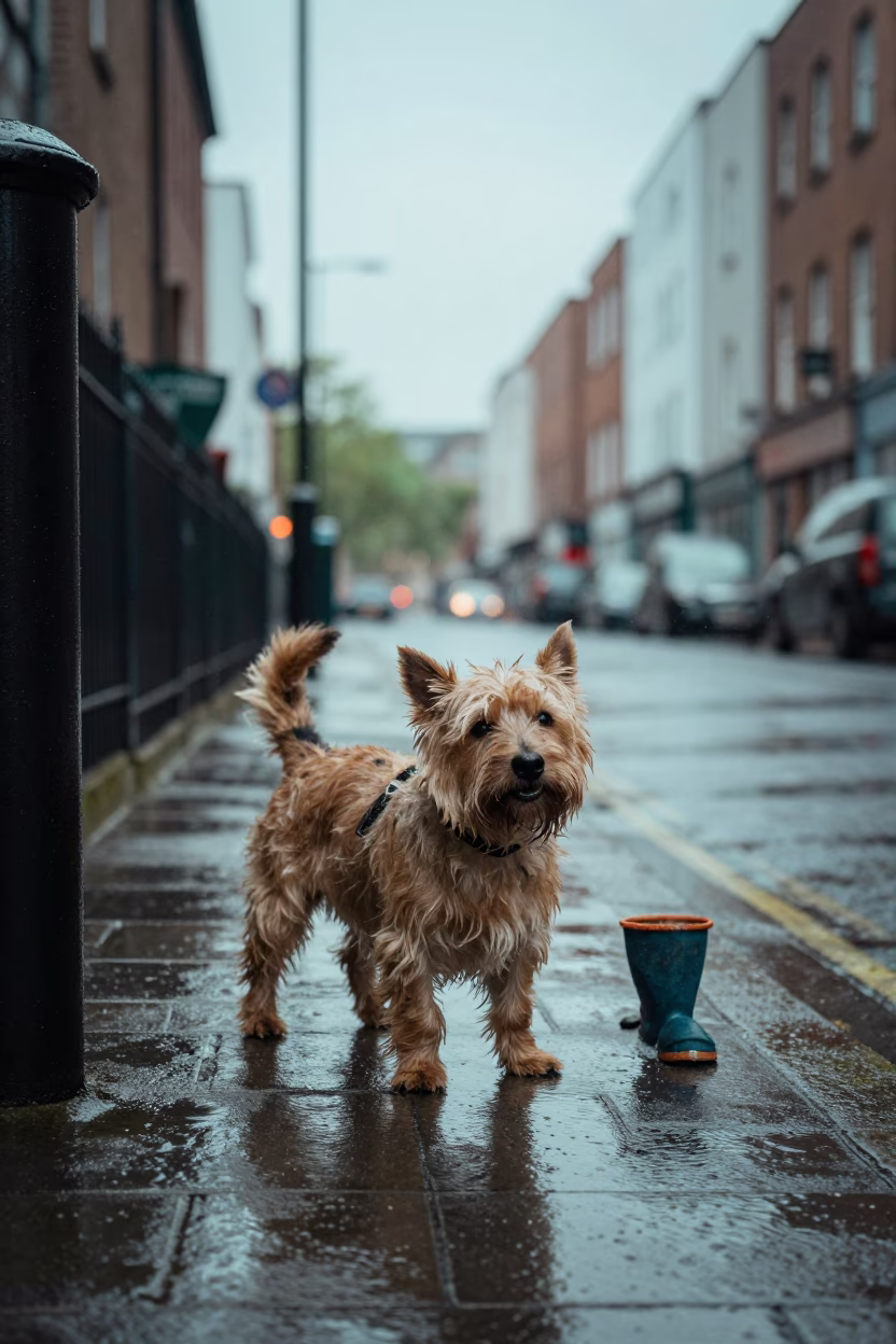 Off Rain in Dublin in in Dublin, Ireland