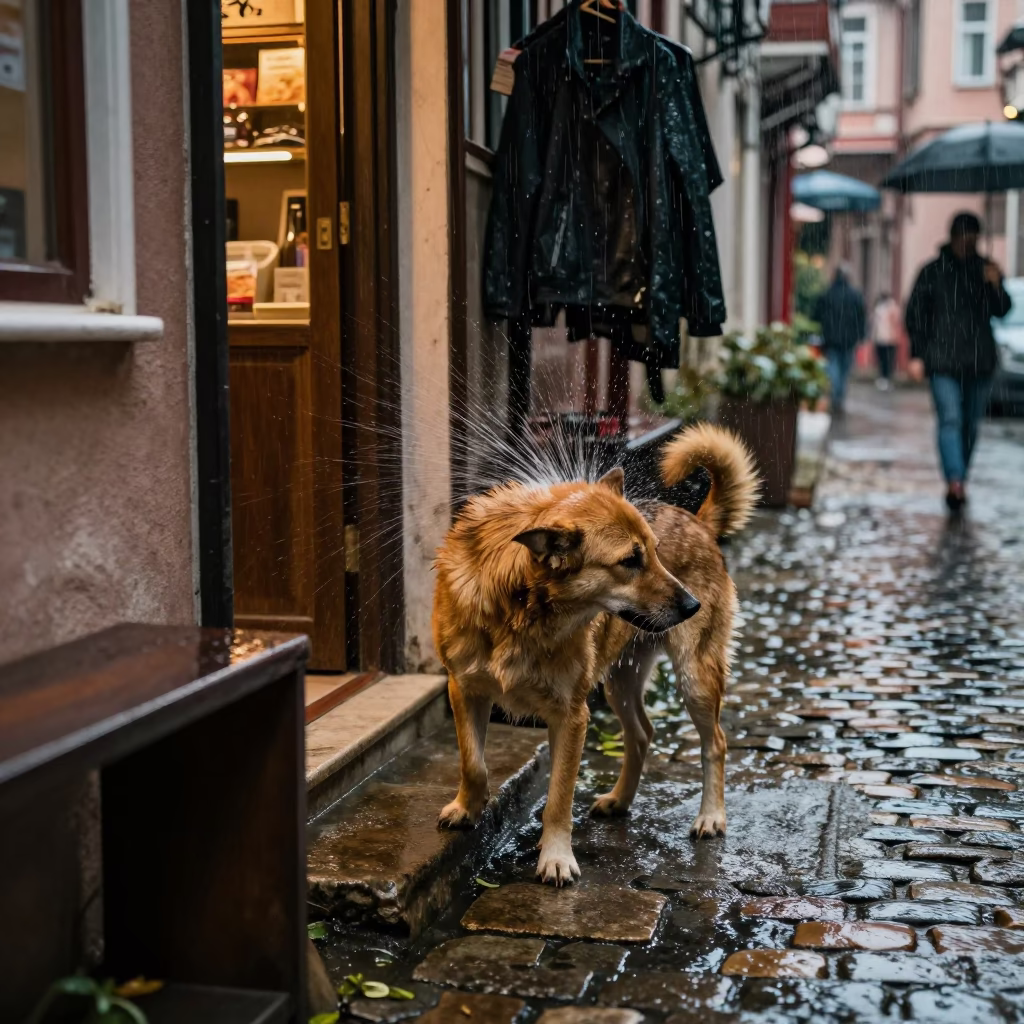 Off Rain in Istanbul in in Istanbul, Turkey