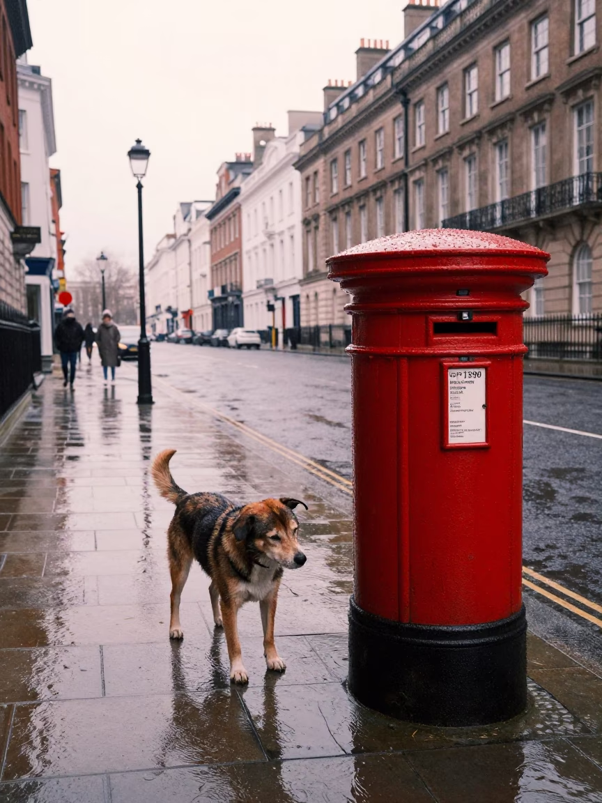 Off Rain in Liverpool in in Liverpool, United Kingdom