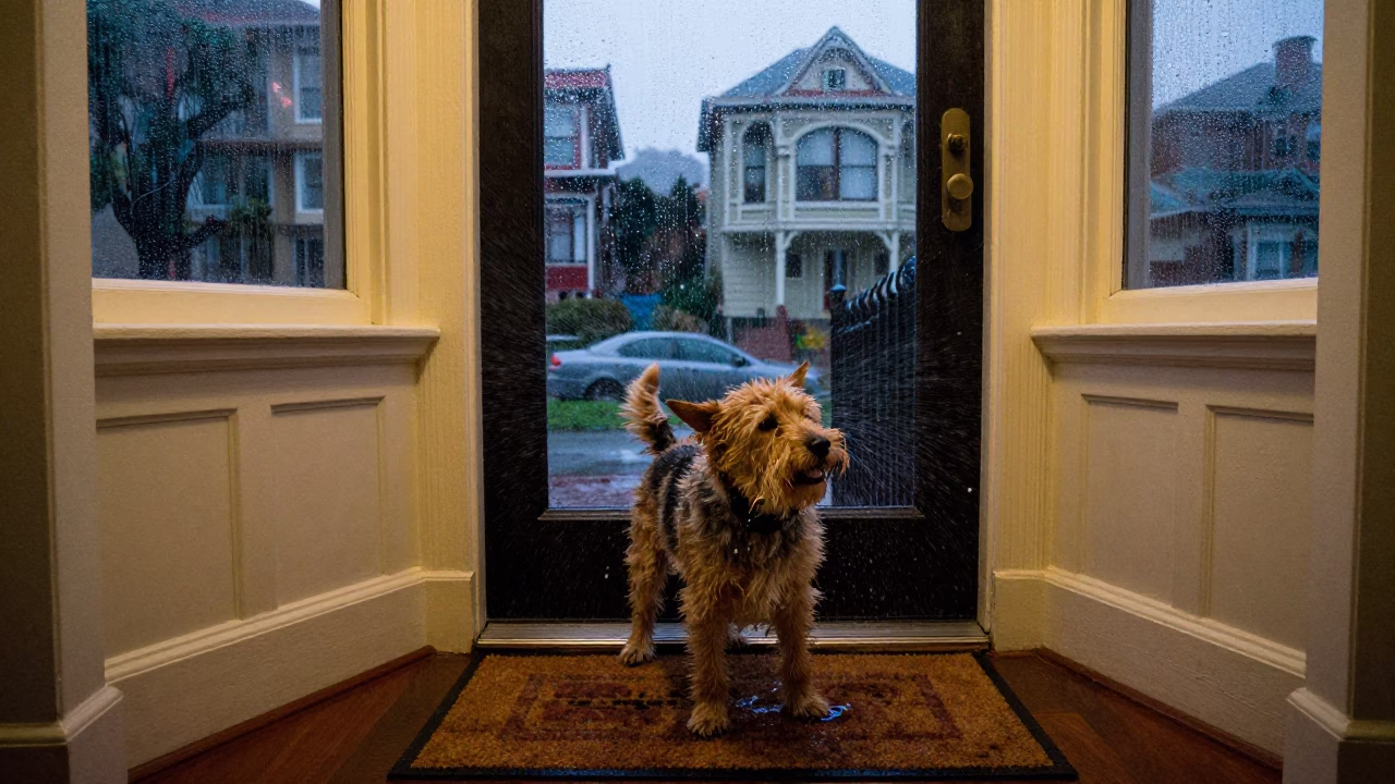 Off Rain in San Francisco in in San Francisco, California, United States