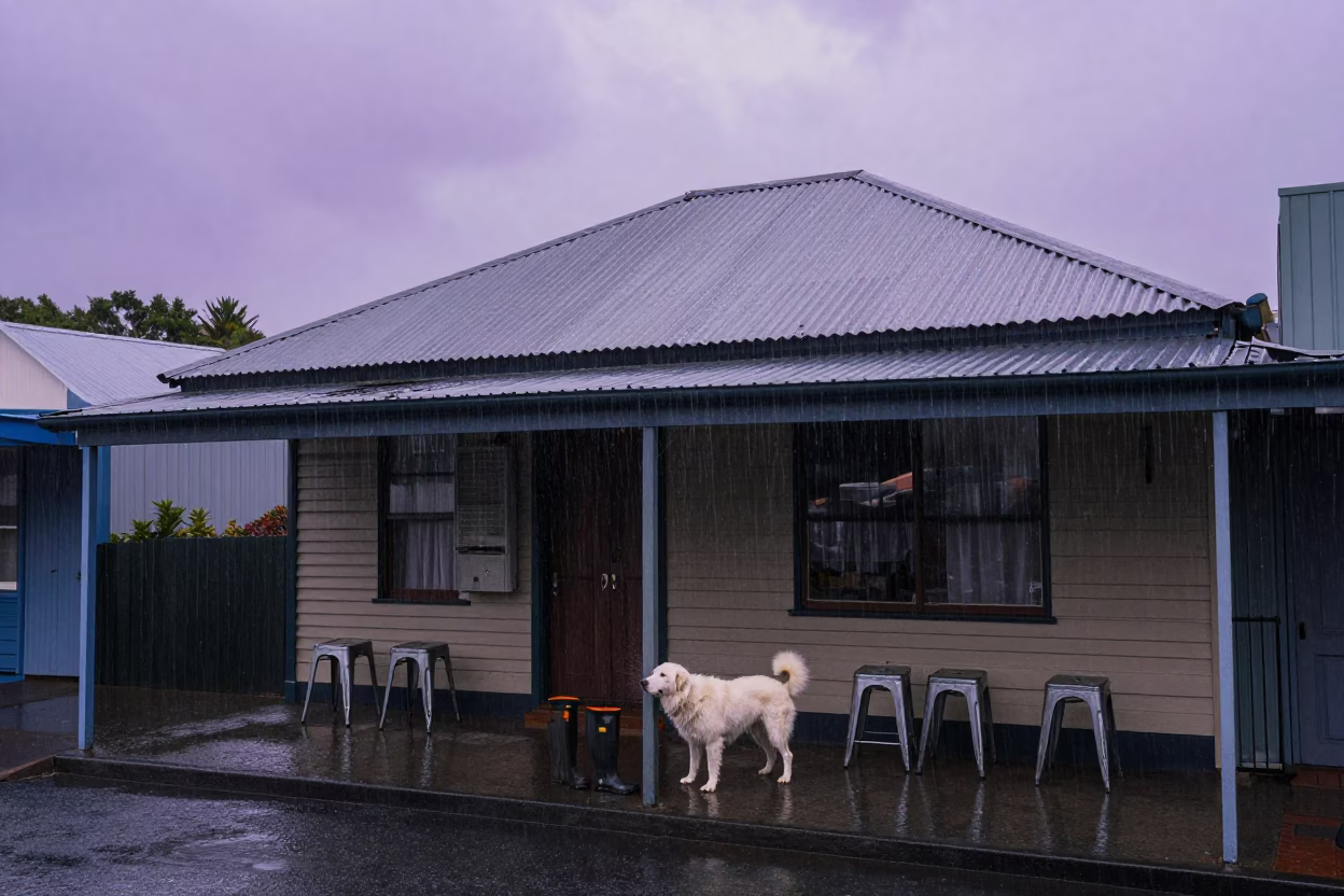 Off Rain in Wellington in in Wellington, New Zealand