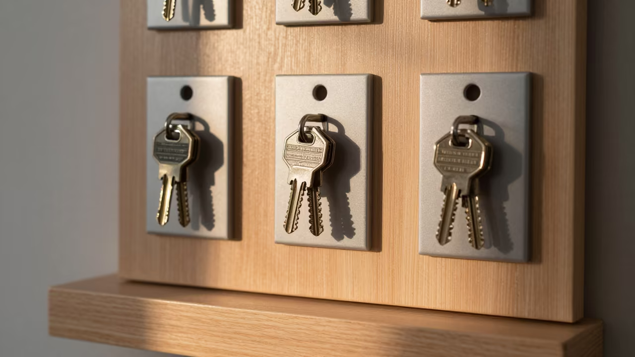 Office Keys on Plinth Bishkek Sunset in on a museum plinth near Bishkek