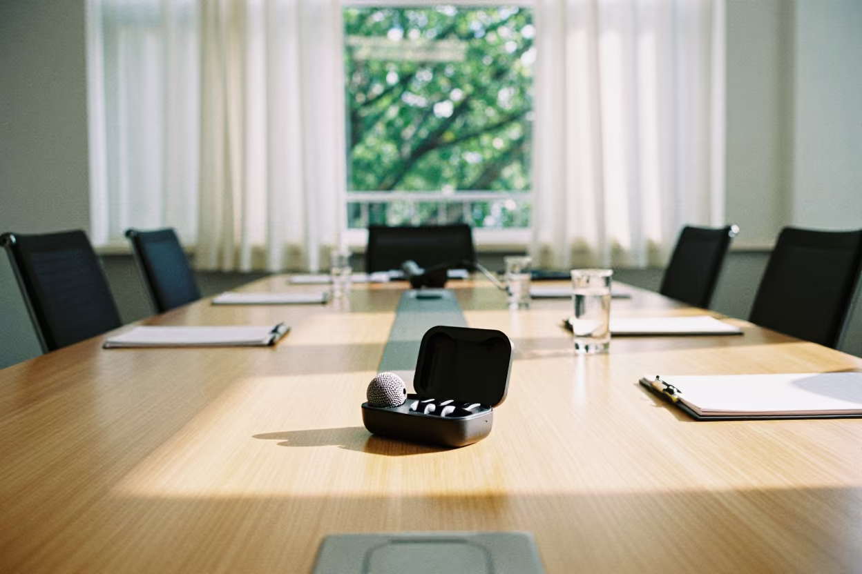 Office Microphone Case in Qingdao Coworking in inside a coworking floor near Qingdao