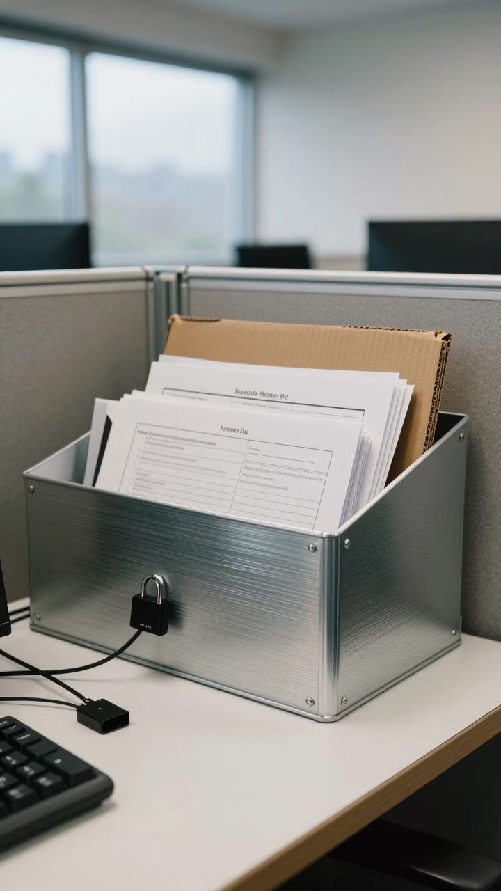 Office Vendor Form Box in Sokodé Bay in inside an open-plan office bay near Sokodé