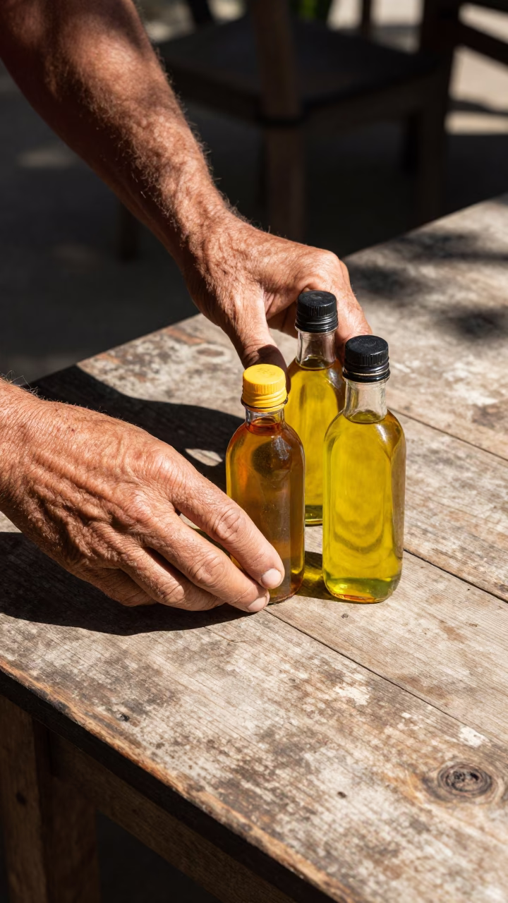 Oil Bottles in Salvador in in Salvador, Brazil