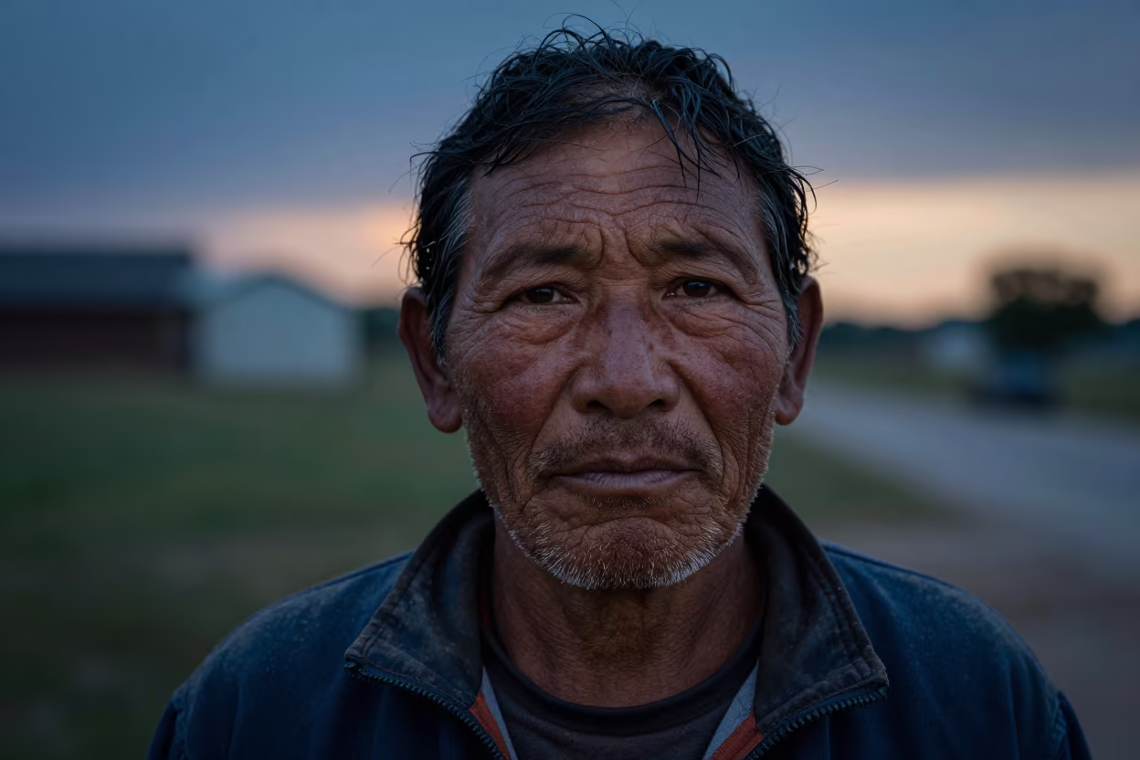 Oklahoma Herder Twilight Harbor Portrait in at a harbor edge in Oklahoma City