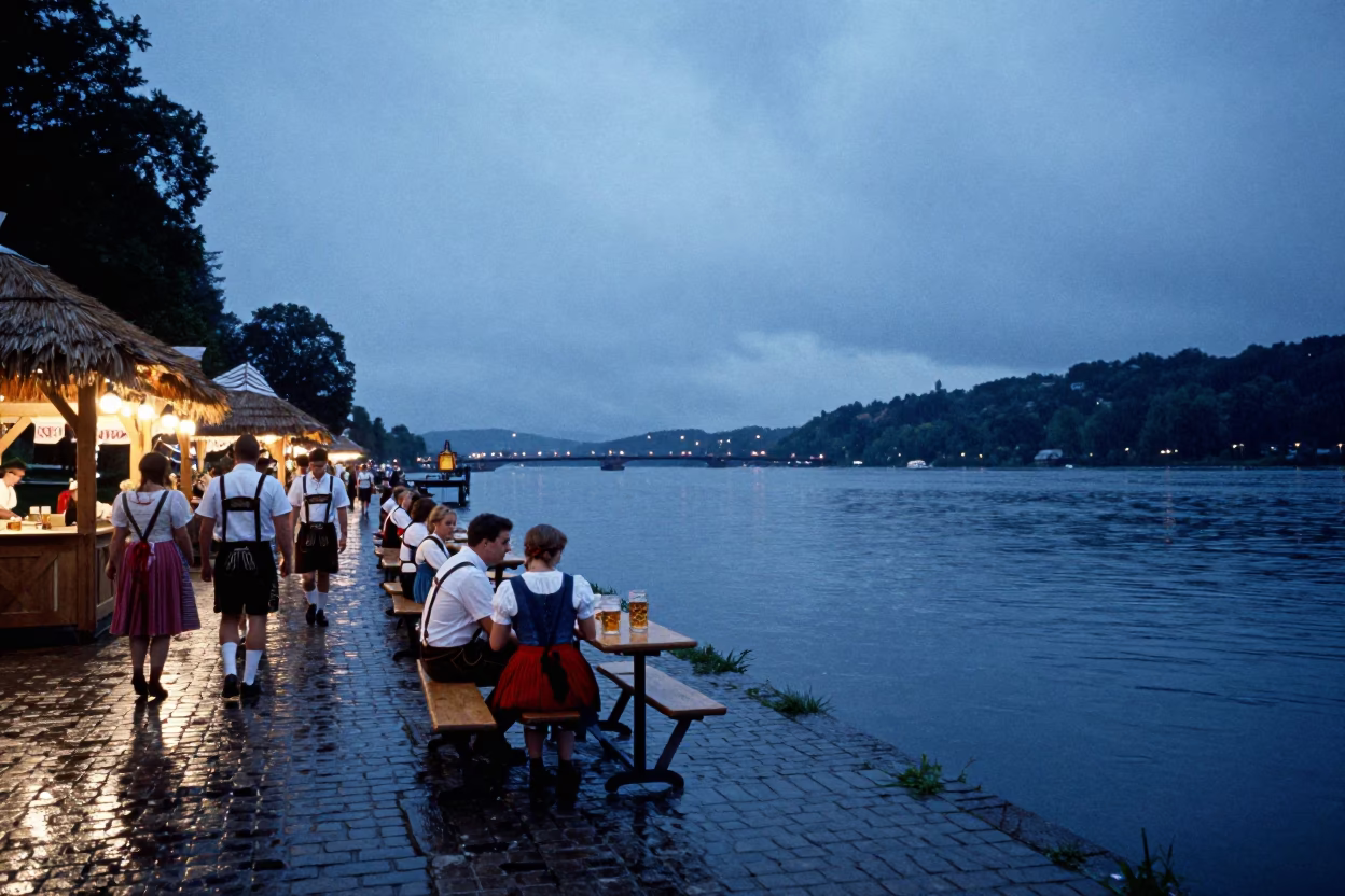 Oktoberfest Twilight Celebration at Ile Ife Waterfront in at a waterfront celebration in Ile Ife
