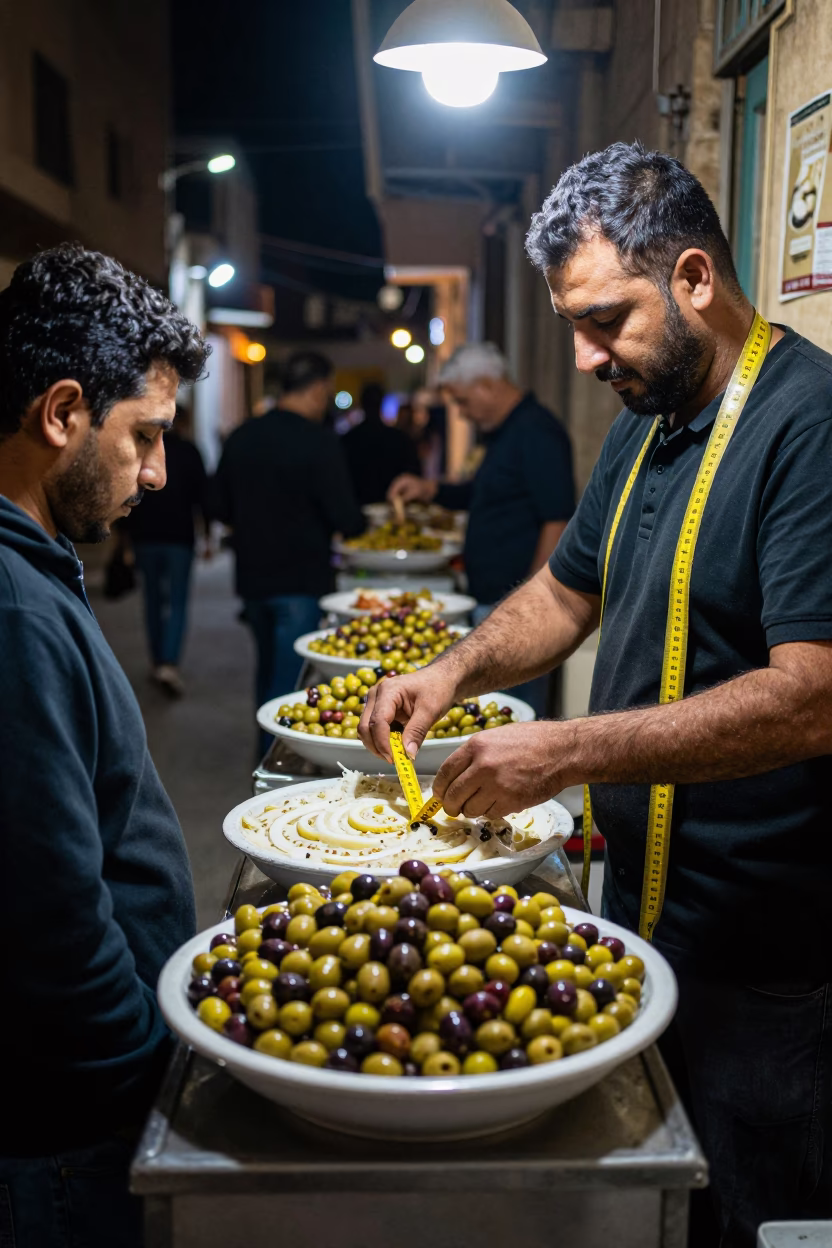 Olive Dish in Alexandria at Midnight Light in in Alexandria, Egypt