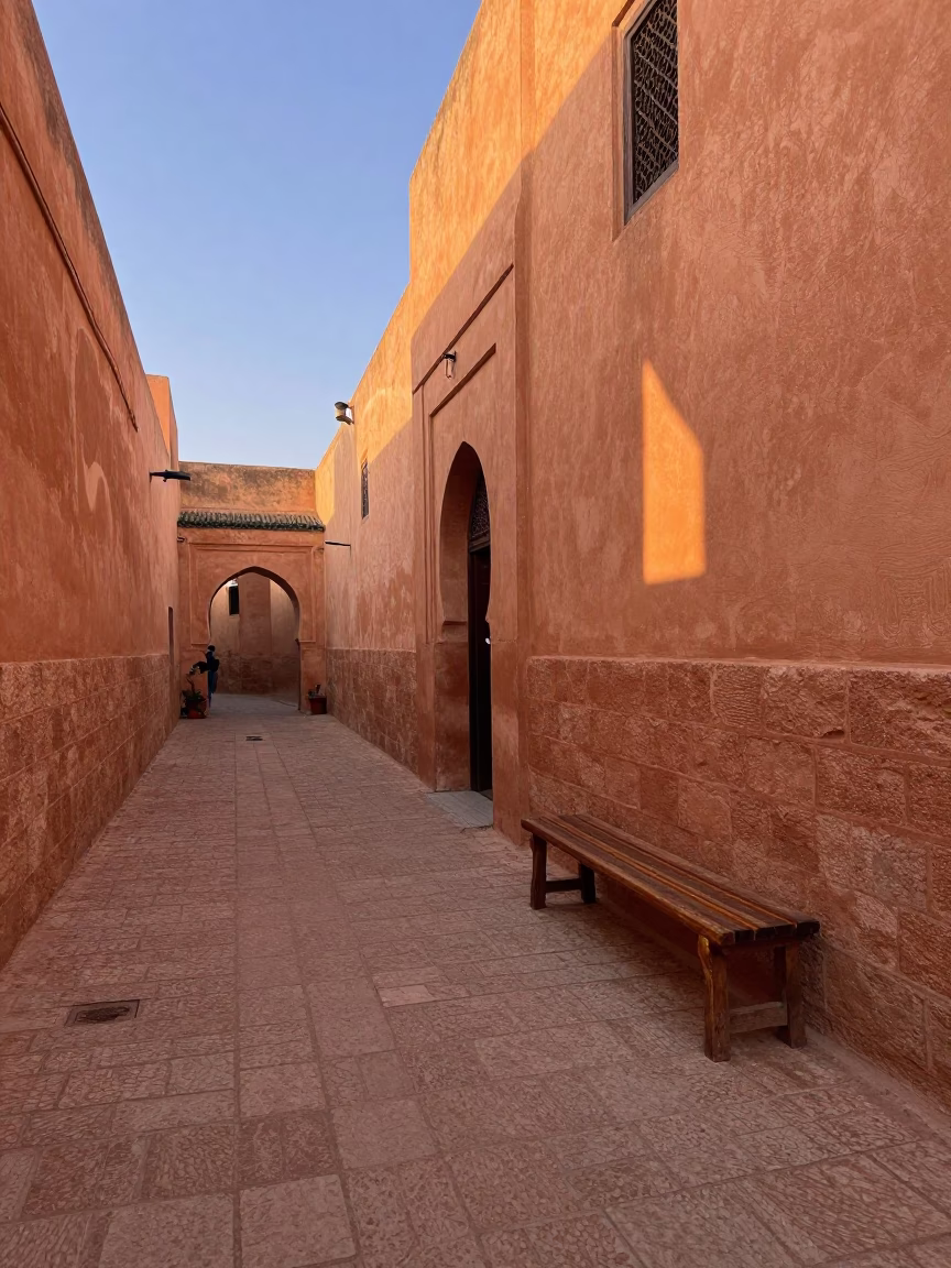 Olive Dishes in Fez at Copper-toned Light Before Dusk in in Fez, Morocco