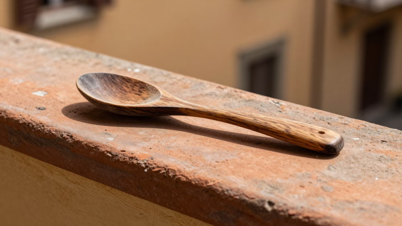 Olive Wood Spoon in Florence in in Florence, Italy