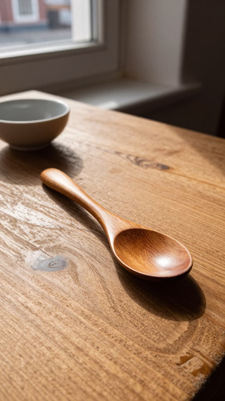 Olive Wood Spoon in Istanbul in in Istanbul, Turkey