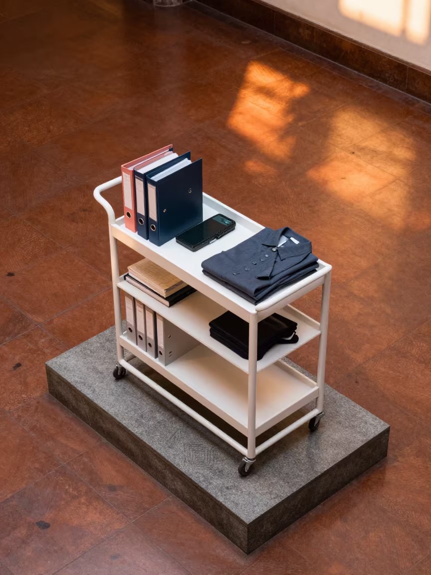 Onboarding Cart on Museum Plinth in Hanoi in on a museum plinth in Hoan Kiem, Hanoi