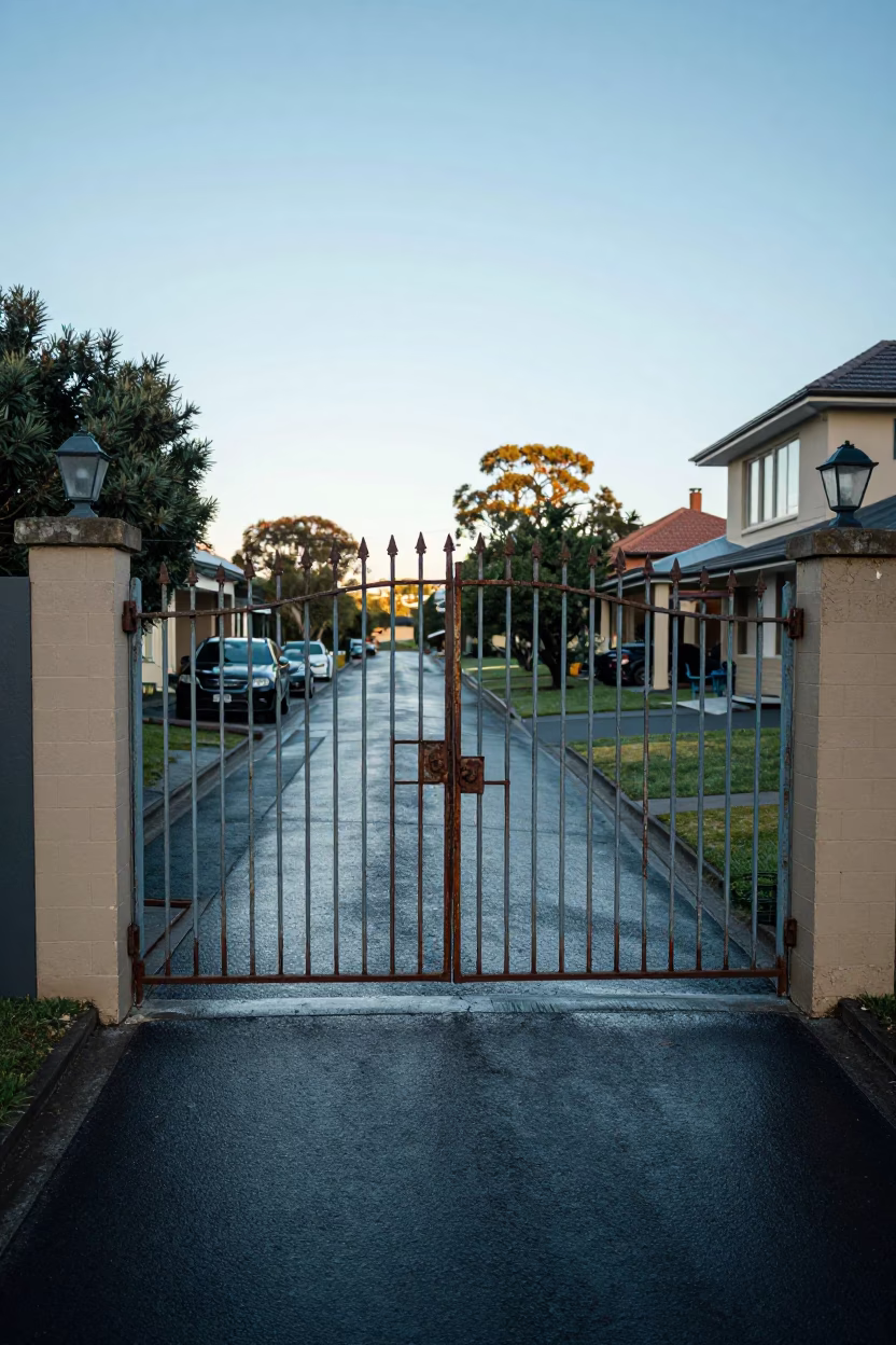 Open Gate in Adelaide in in Adelaide, South Australia, Australia