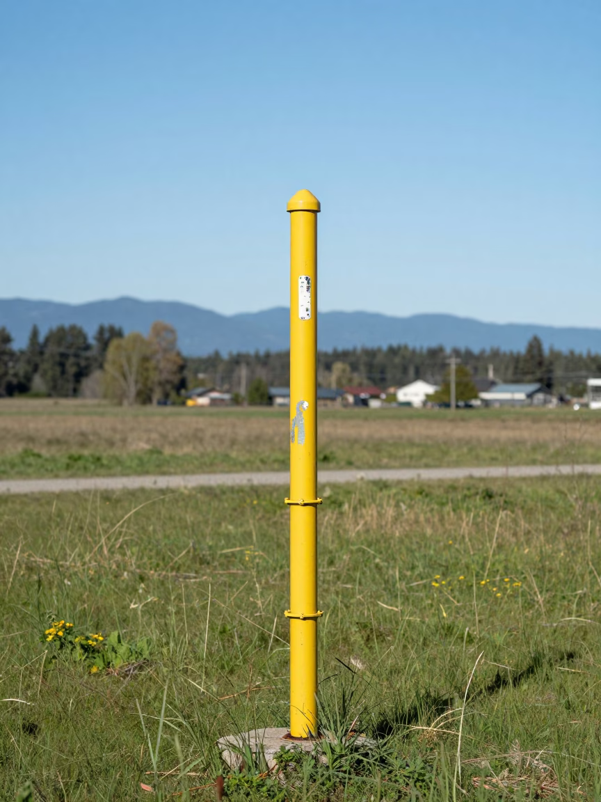 Open Grassland in Vancouver at The Flat Glare Of Noon Light in in Vancouver, British Columbia, Canada