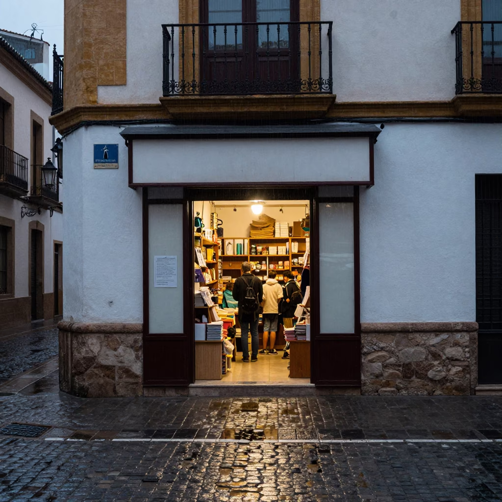 Open Shop Interior in Seville in in Seville, Spain