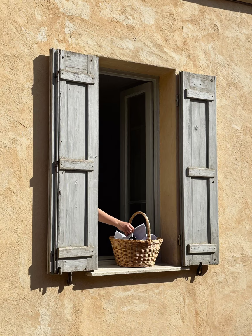 Open Shutter in Nice in in Nice, France