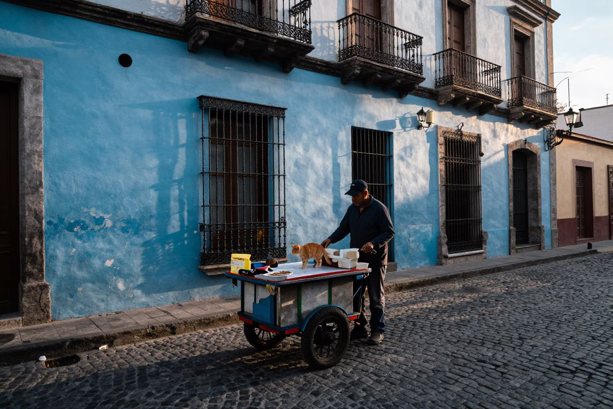 Orange Cat in Buenos Aires in in Buenos Aires, Argentina