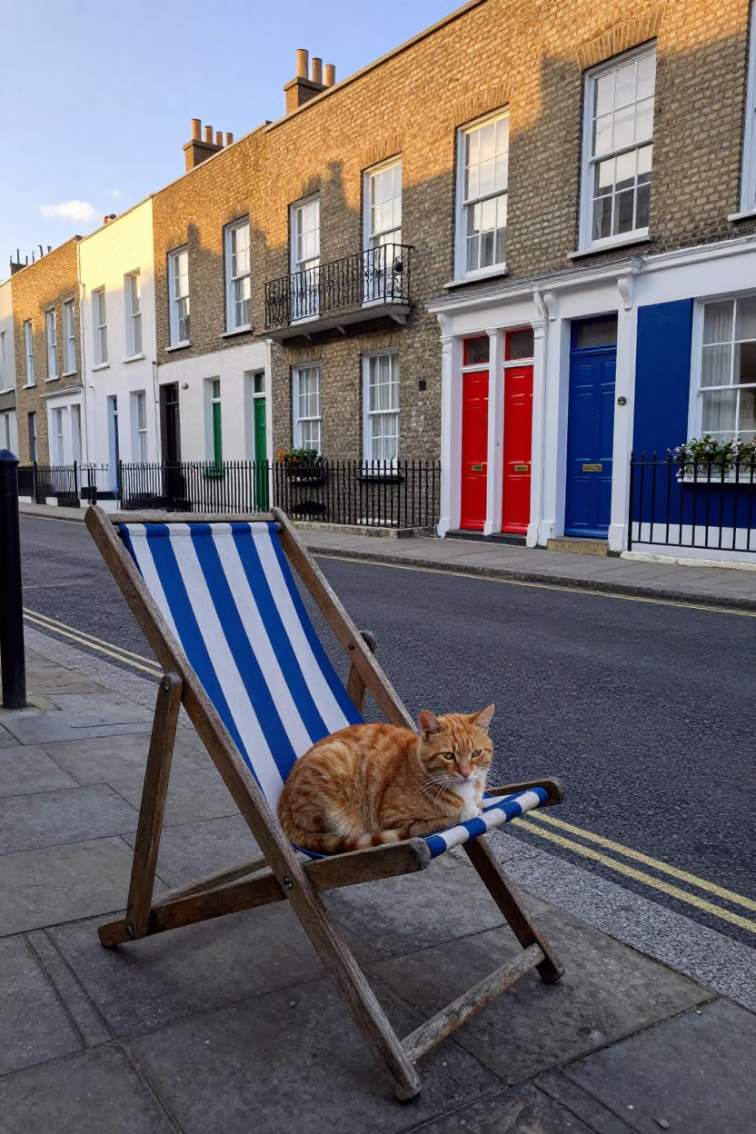 Orange Cat in Dublin in in Dublin, Ireland