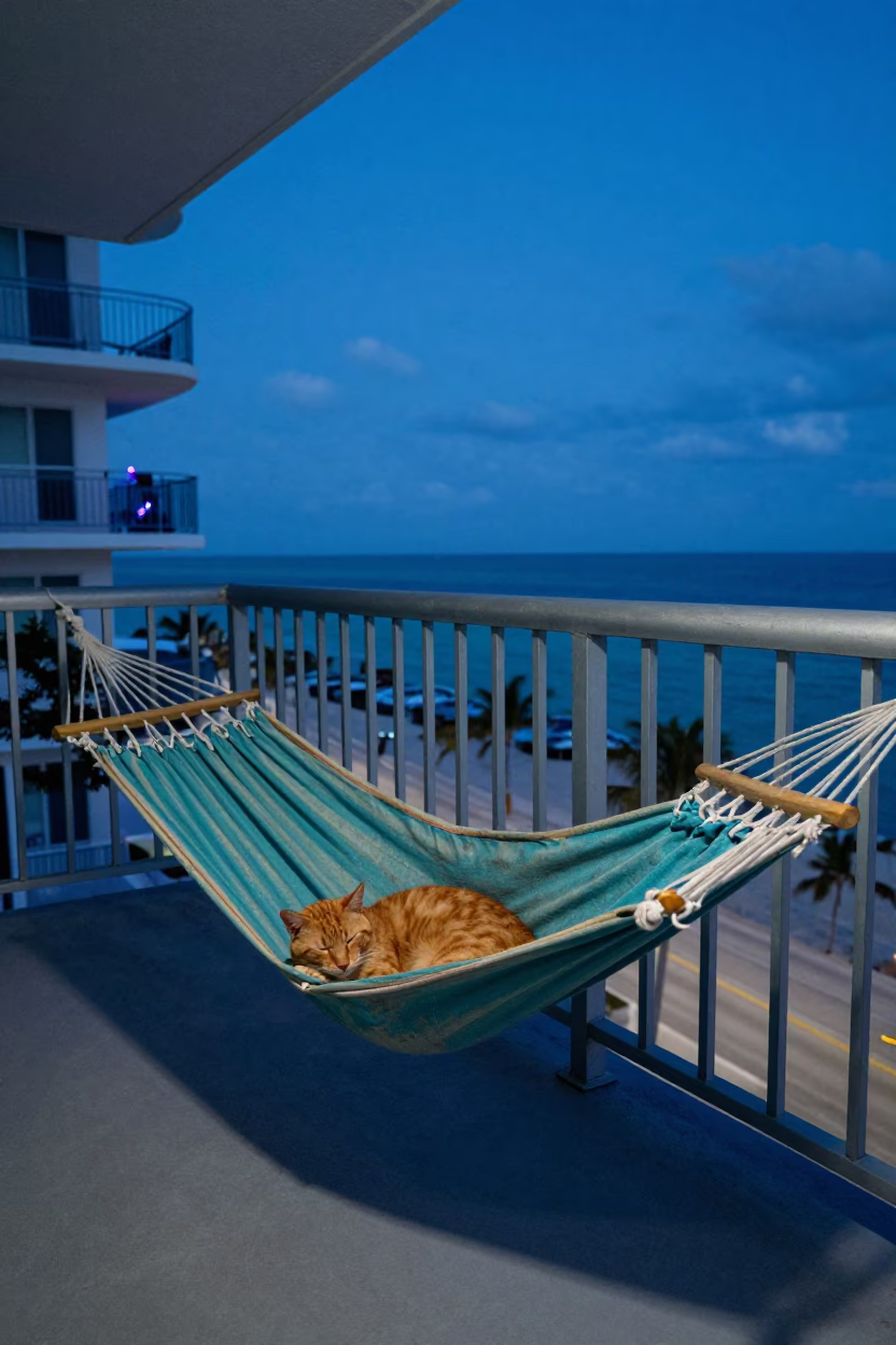 Orange Cat in Miami in in Miami, Florida, United States