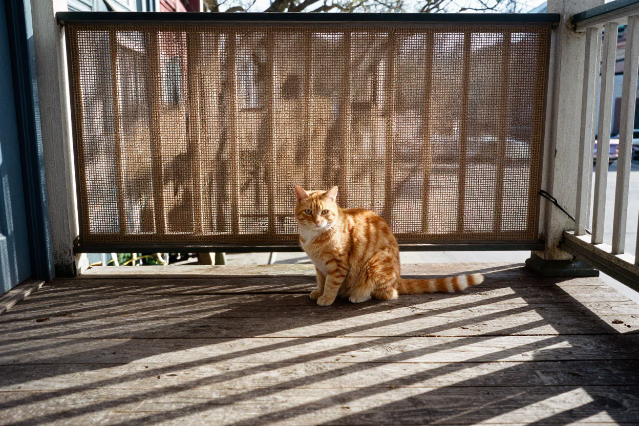 Orange Cat in New Orleans in in New Orleans, Louisiana, United States