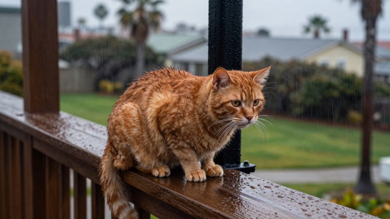 Orange Cat in San Diego in in San Diego, California, United States