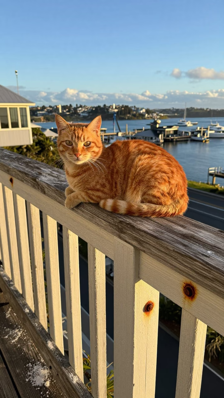 Orange Cat in Wellington in in Wellington, New Zealand
