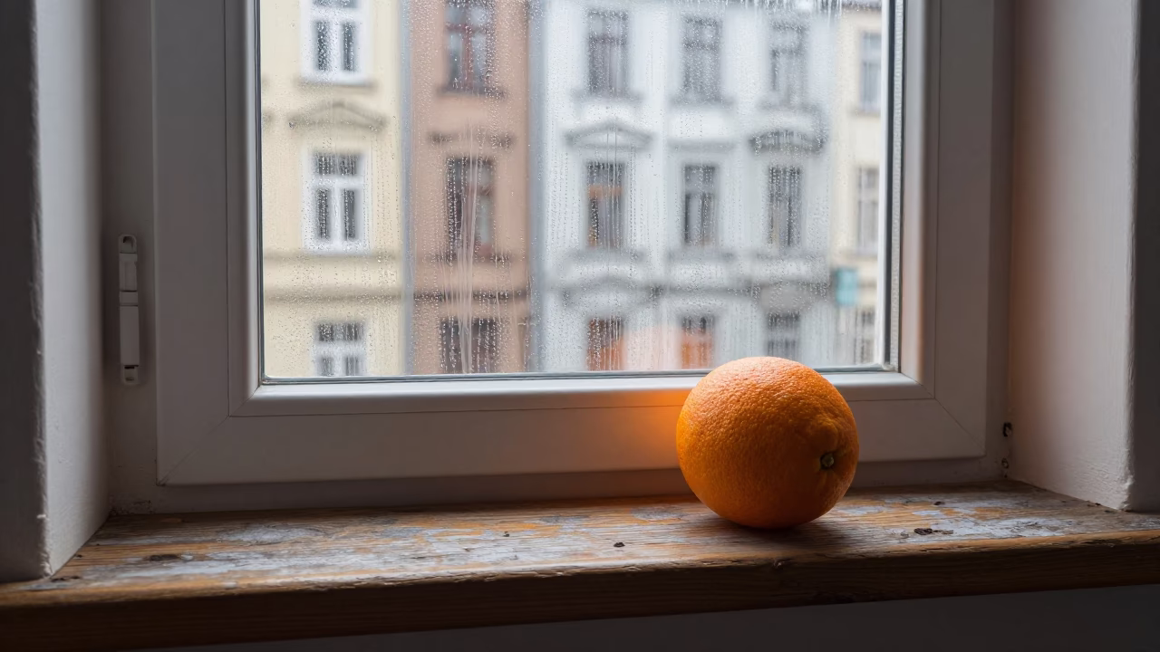 Orange in Berlin at Afternoon Light in in Berlin, Germany