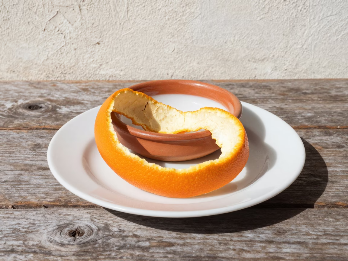 Orange Peel in Valencia in in Valencia, Spain