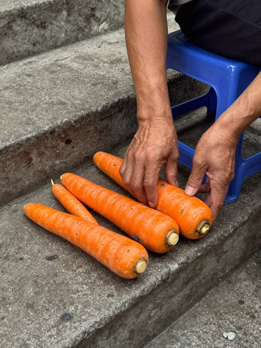 Orange Turnips in Ho Chi Minh City in in Ho Chi Minh City, Vietnam