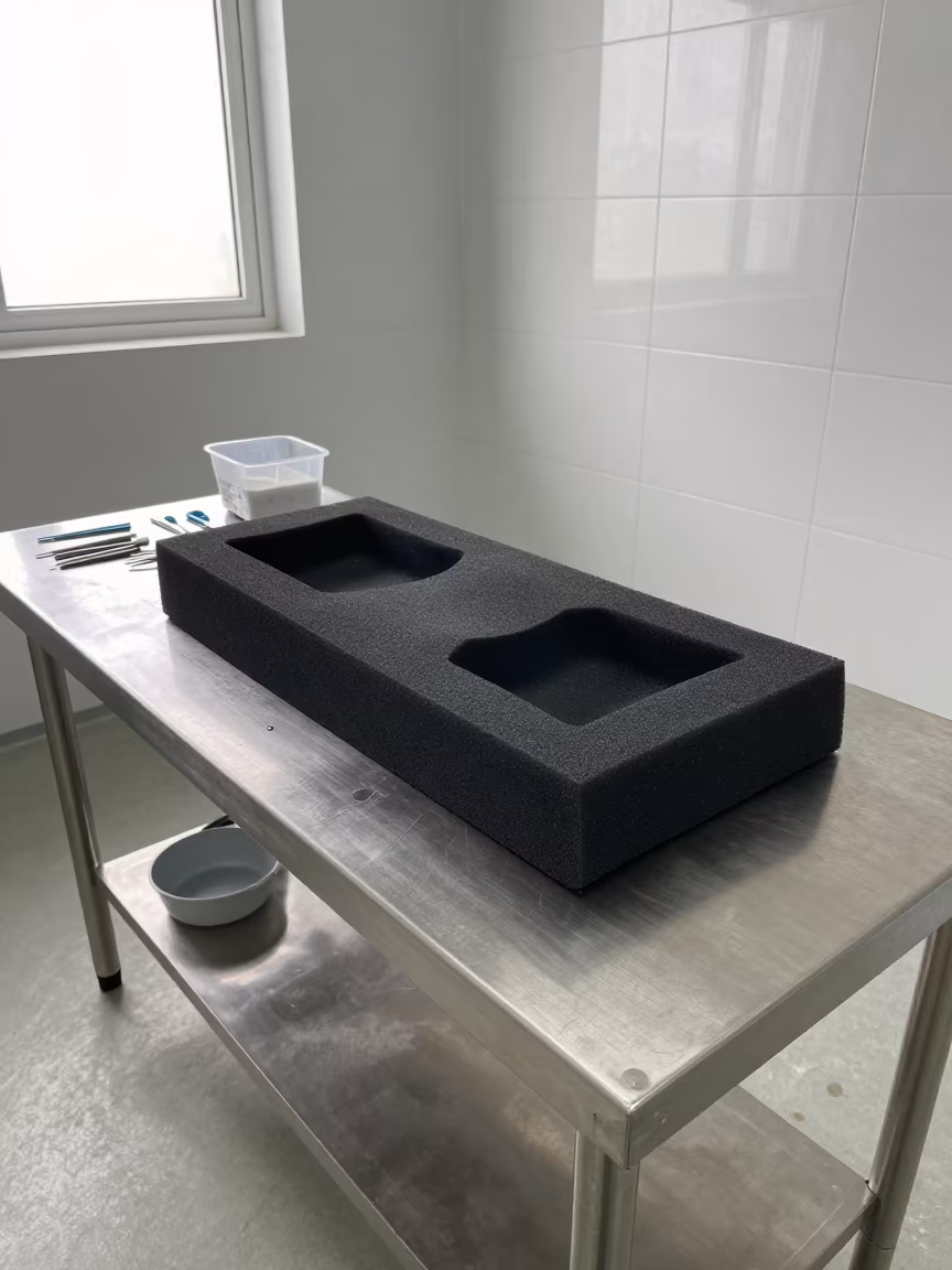 Orthotic Foam Box in Surgical Prep Area in in a surgical prep area near Visakhapatnam