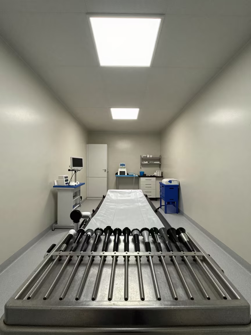 Otoscope Speculum Rack in Tinaquillo Imaging Bay in inside a hospital imaging bay in Tinaquillo