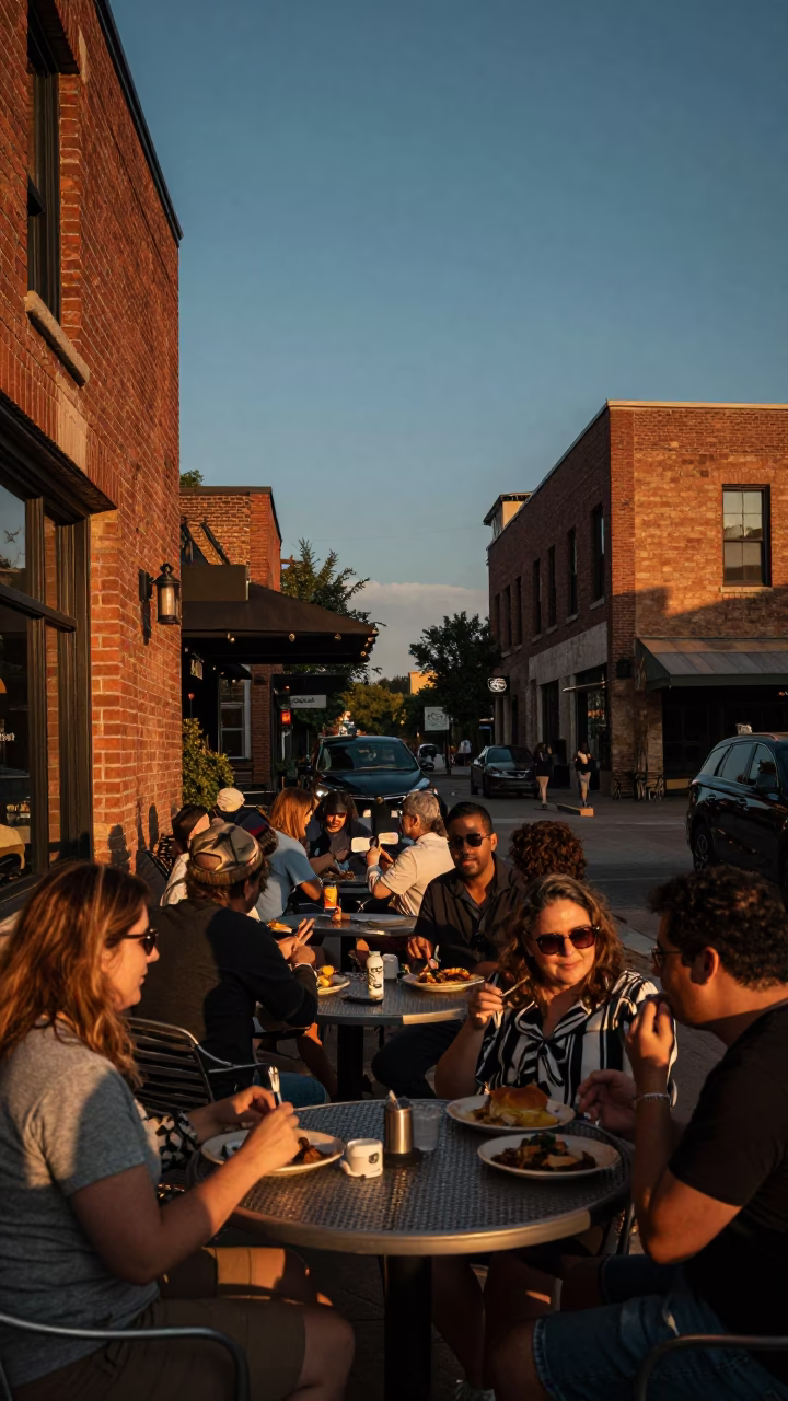 Outdoor Cafe Dining And Local Culture in Austin in in Austin, Texas, United States