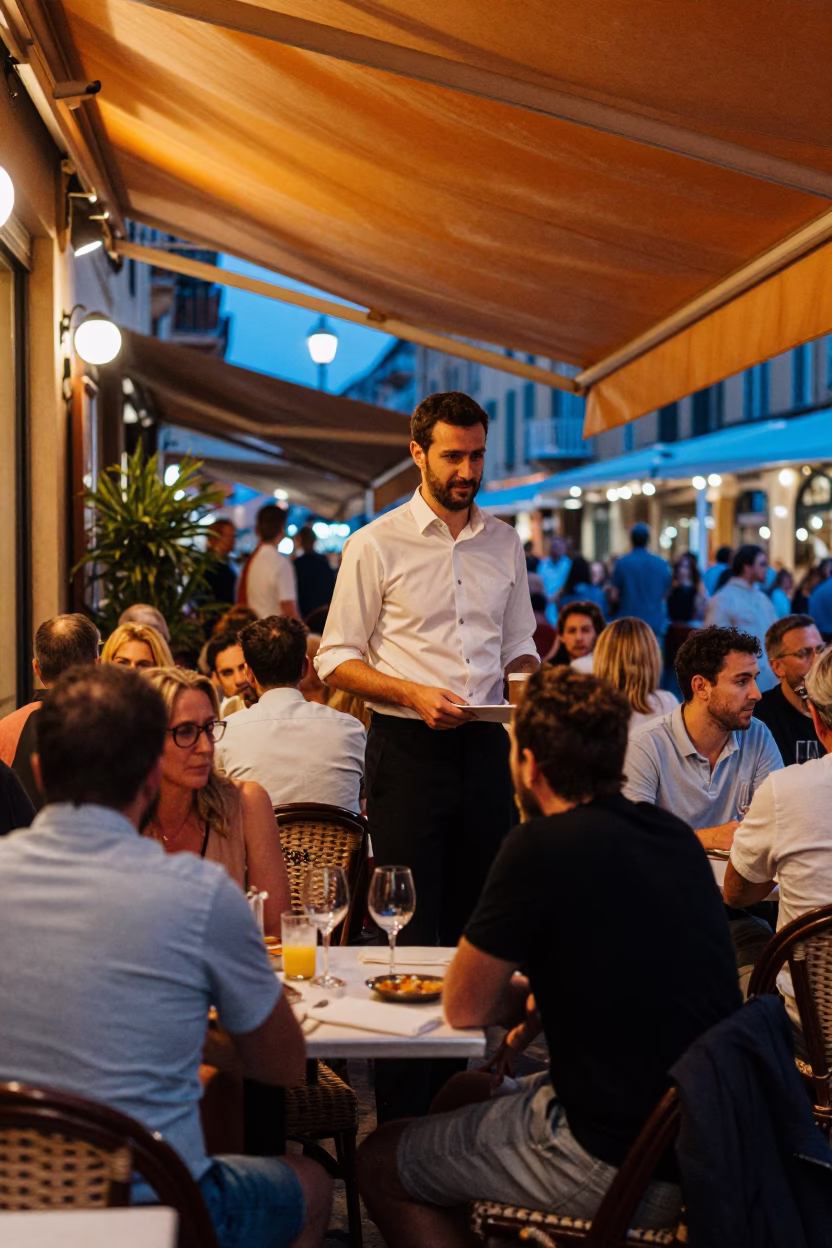 Outdoor Dining in Nice in in Nice, France