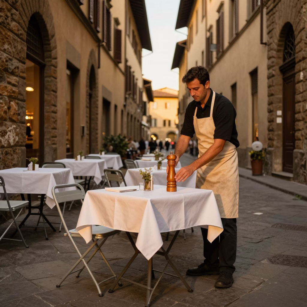 Outdoor Tables in Florence in in Florence, Italy