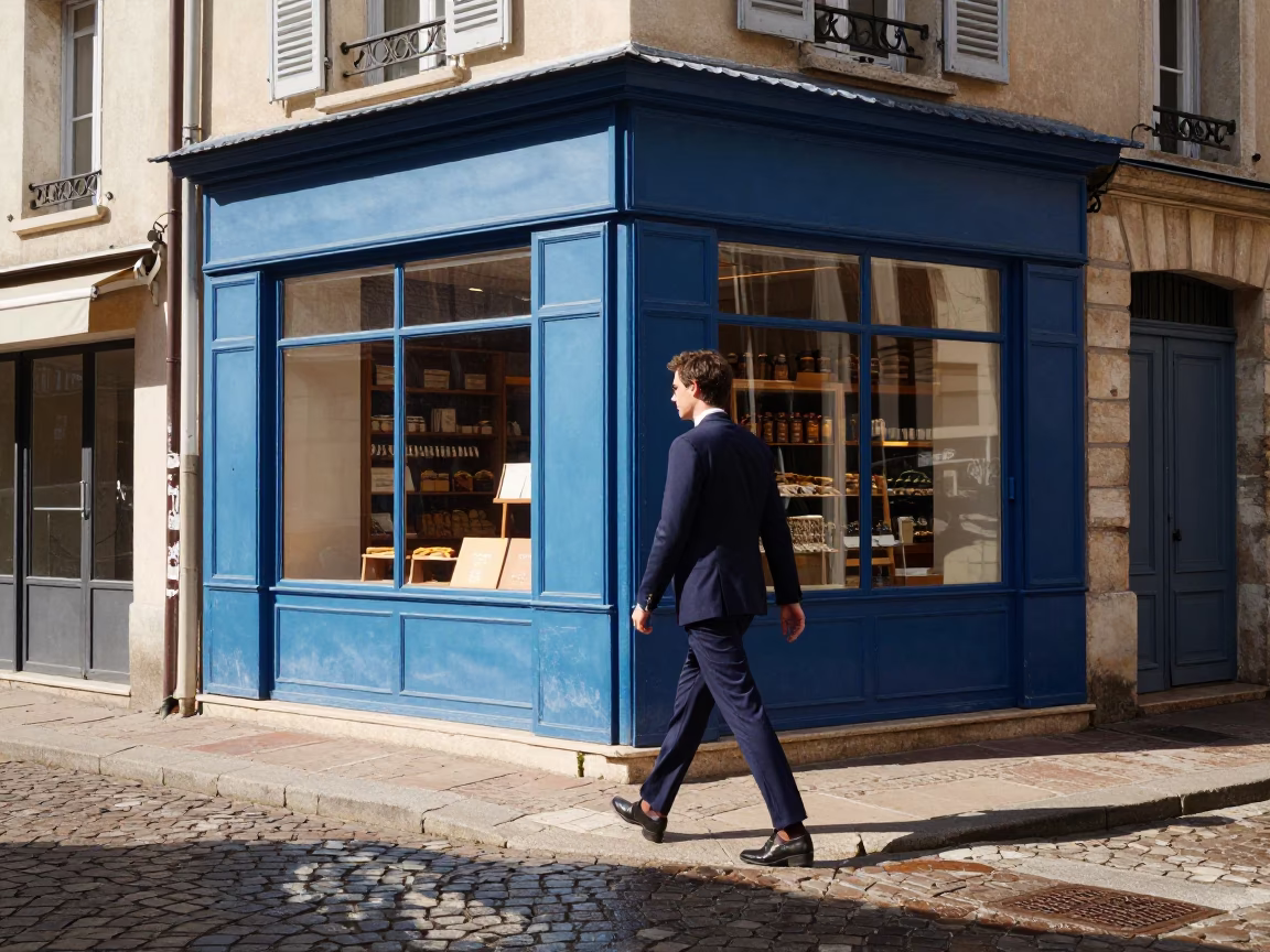 Outside Bakery in Nice in in Nice, France
