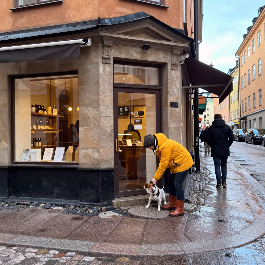 Outside Bakery in Stockholm in in Stockholm, Sweden