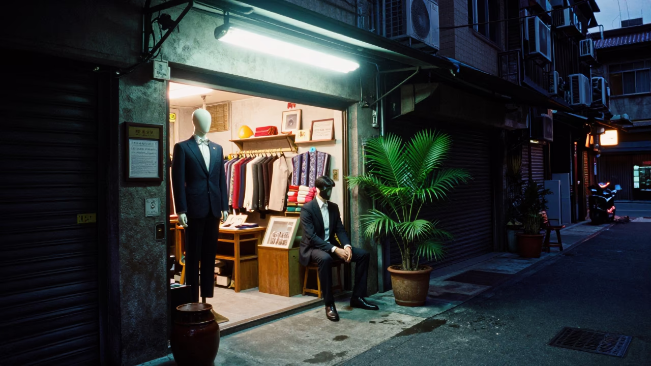 Outside Shop in Taipei in in Taipei, Taiwan