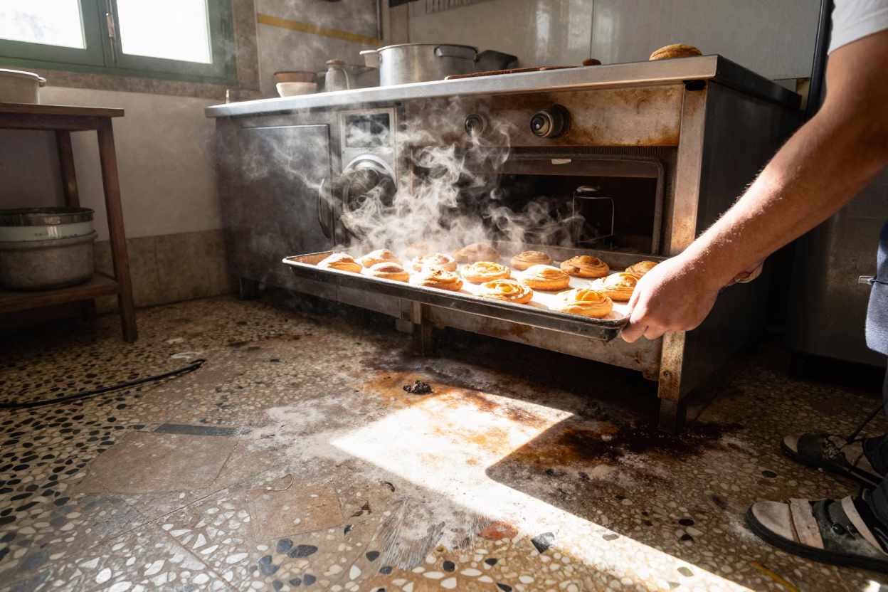 Oven at Late Morning Light in in Porto, Portugal