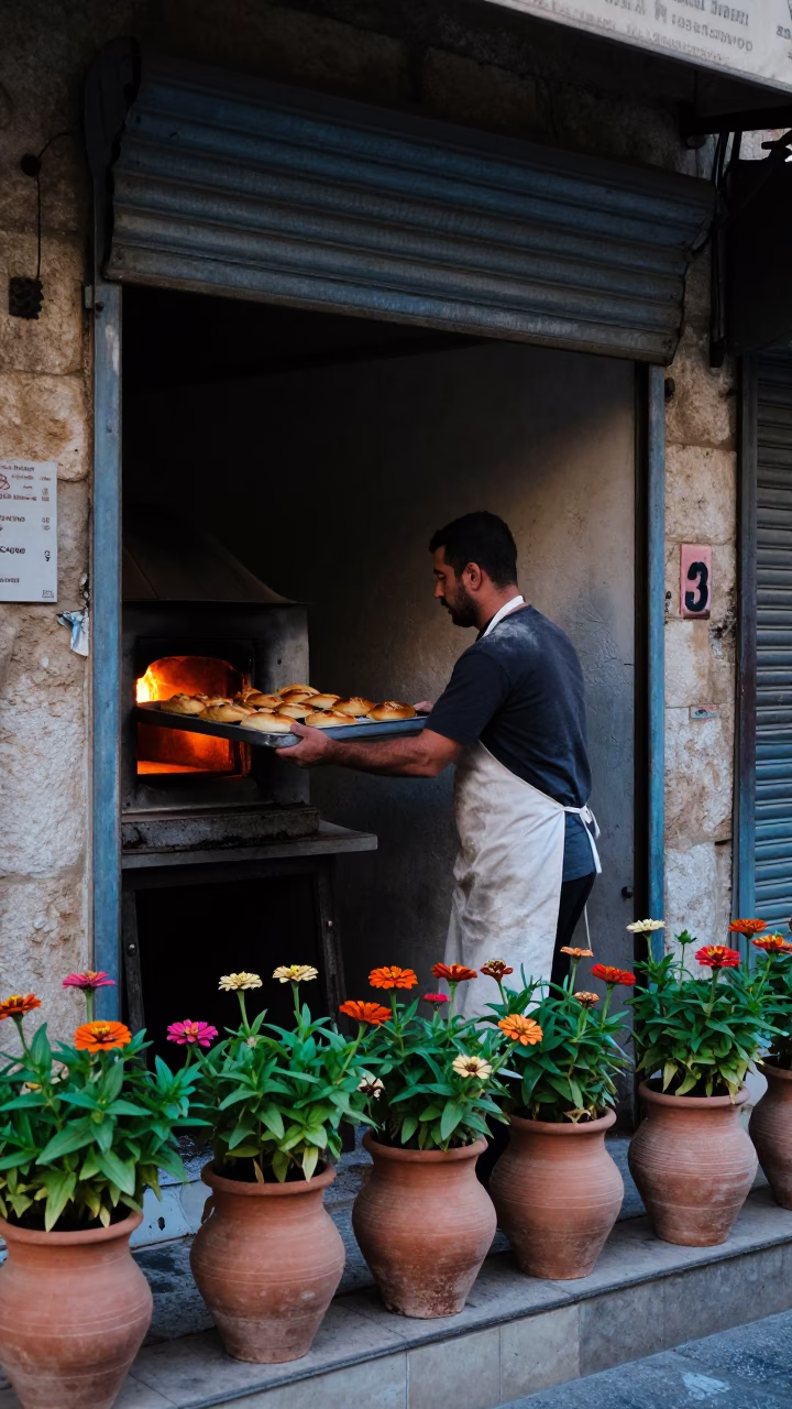 Oven in Amman at Early Morning Light in in Amman, Jordan