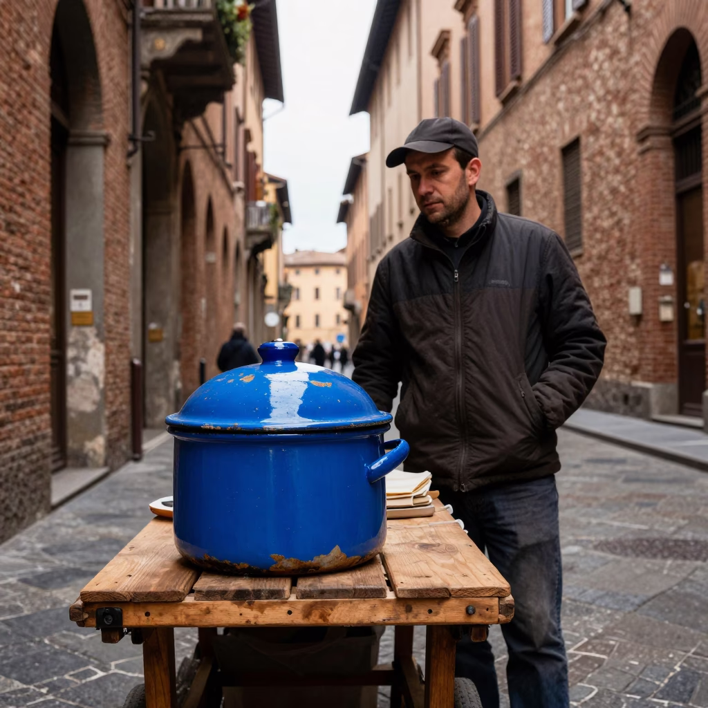 Overcast Midday in Bologna at Midday Light in in Bologna, Italy