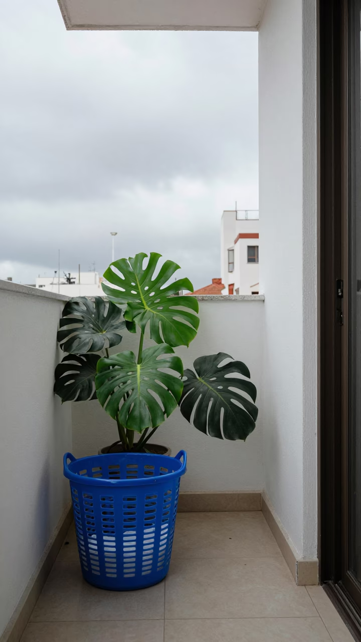 Overcast Midday in Buenos Aires Argentina Lived In Balcony Scene in in Buenos Aires, Argentina