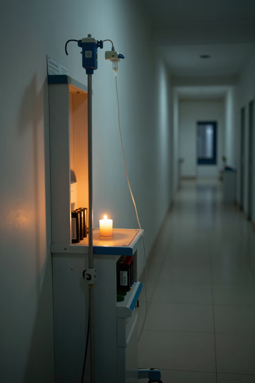 Overnight Infusion Pump Charging Station Port-au-Prince in inside a clinic exam room in Port-au-Prince