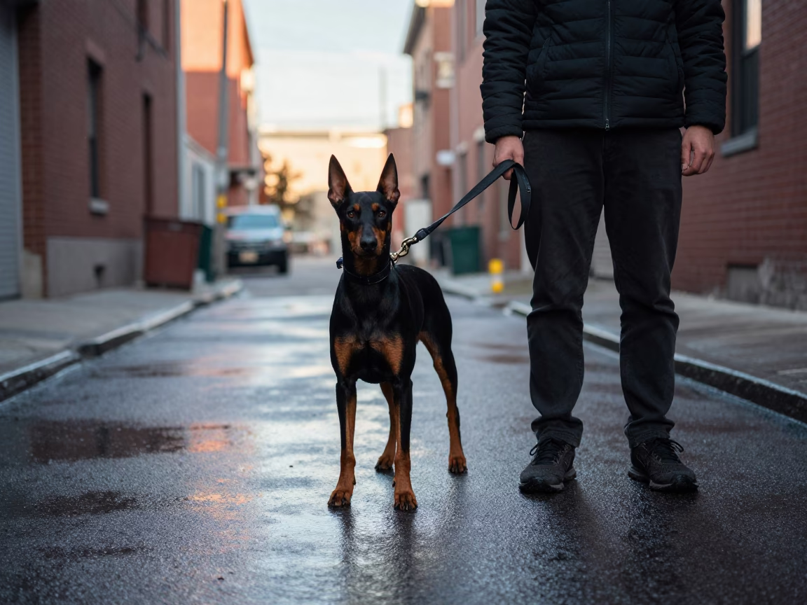 Owner just after sunrise in Toronto in in Toronto, Ontario, Canada