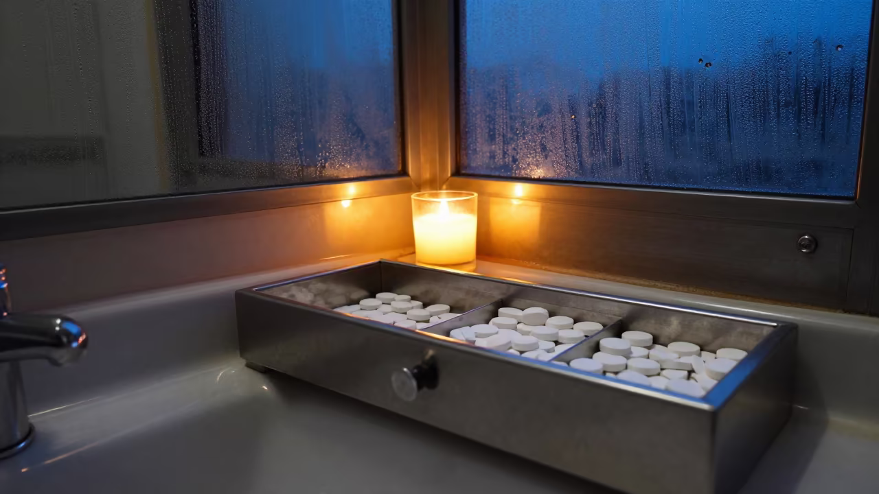 Oxygen Tablet Drawer in Baqubah Grooming Bay in inside a grooming bay in Baqubah