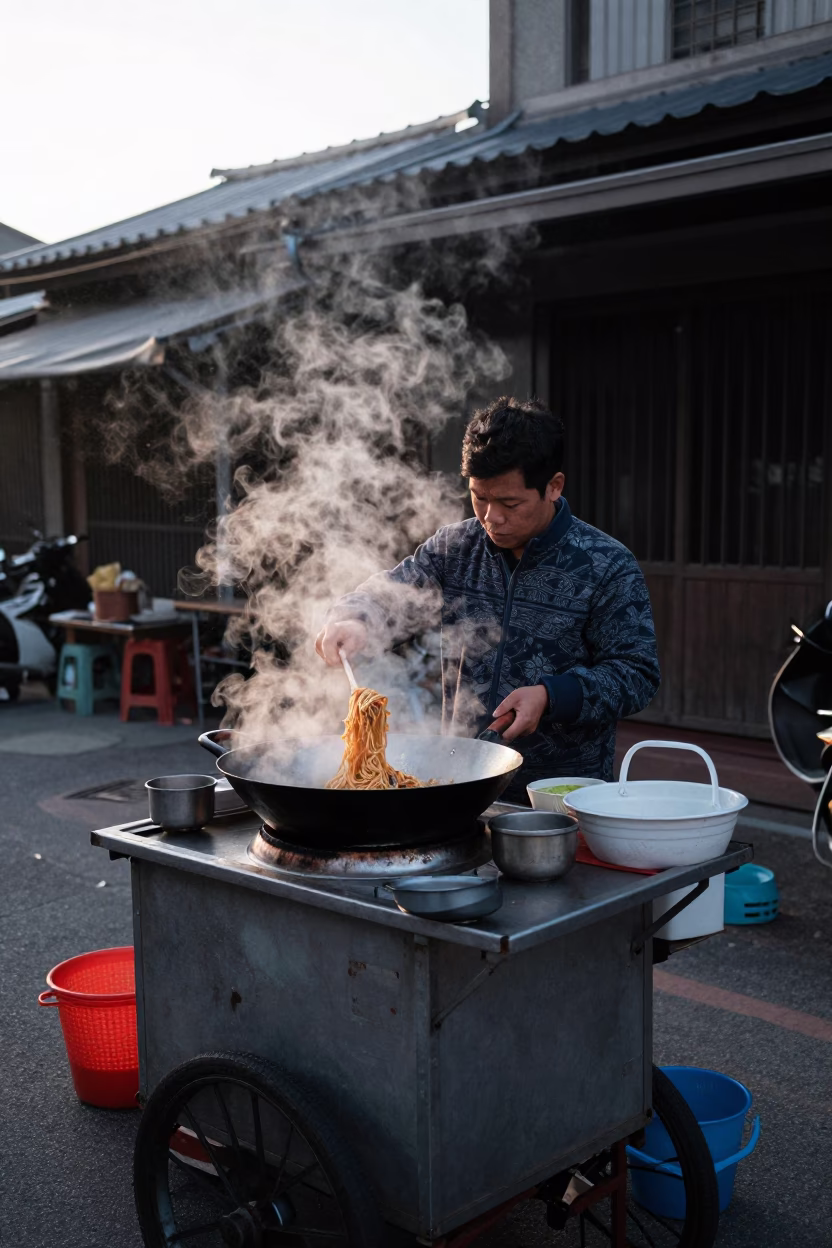 Pad Thai at Sunrise Light in Tainan in in Tainan, Taiwan