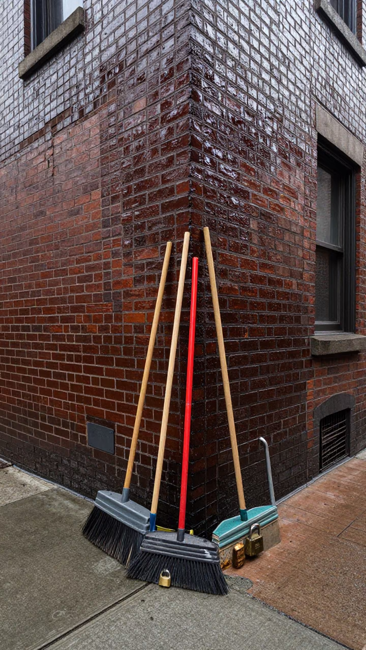 Padlock at Midday Light in Boston in in Boston, Massachusetts, United States
